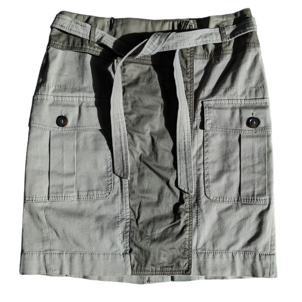 Weekend Max Mara Pocket Skirt US 2 Utility Knee-length Cargo Skirt Button Front